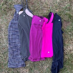 Pack of 5- LULULEMON tanks
